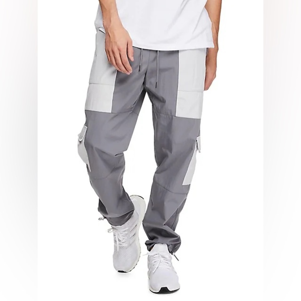 Colourblocked Pull-On Men’s Cargo Pants, Brand New with Tags, XL